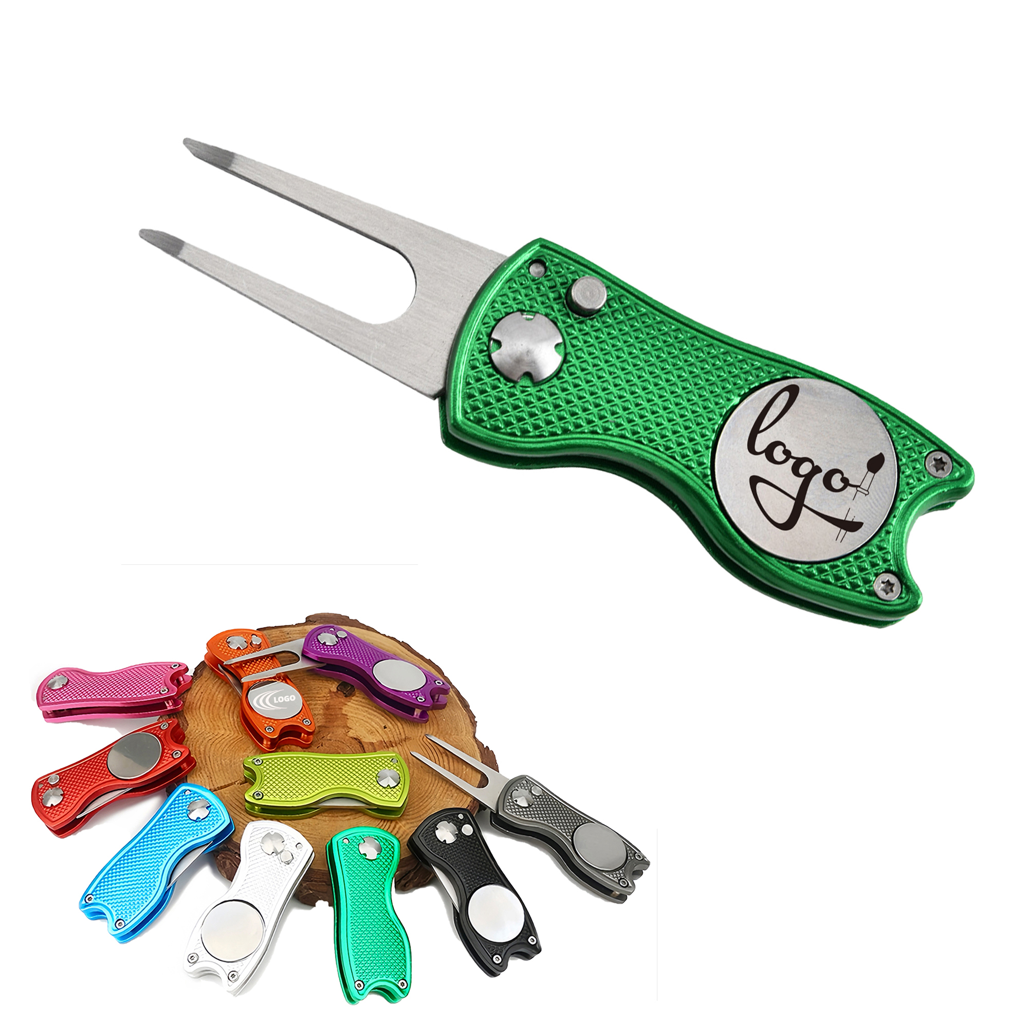 Folding Stainless Steel Golf Divot Tool 5