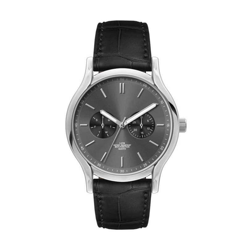 39MM, SILVER METAL CASE, MULTIFUNCTION MVT 2