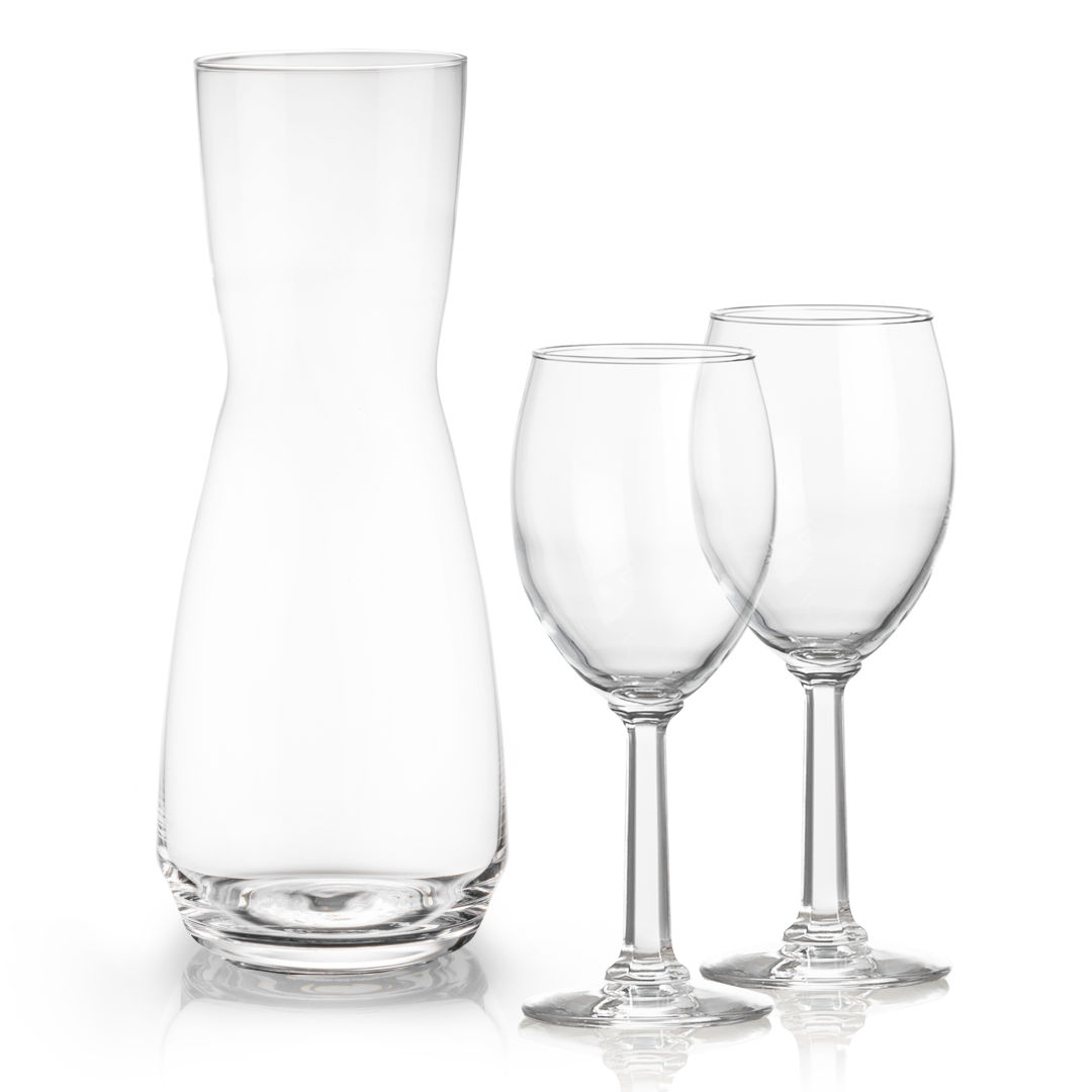 Mason Carafe & Fairview Wine Set 4