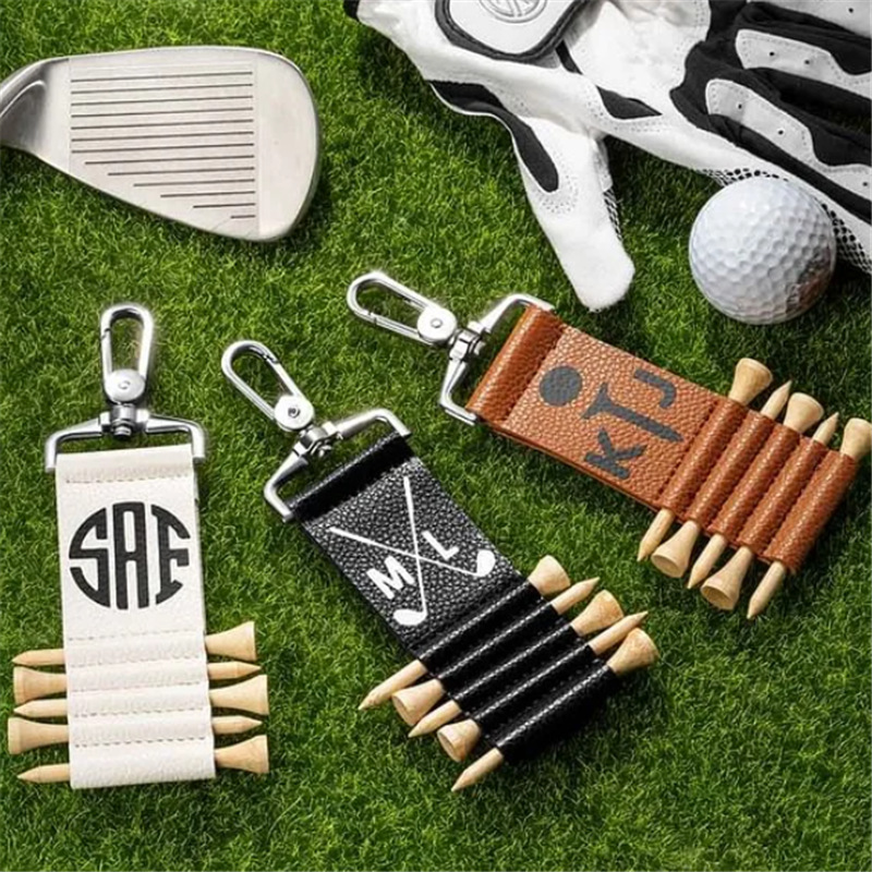 Leather Golf Tee Holder Pouch 3