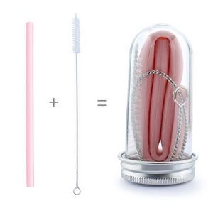 Collapsible Silicone Straw Set 2