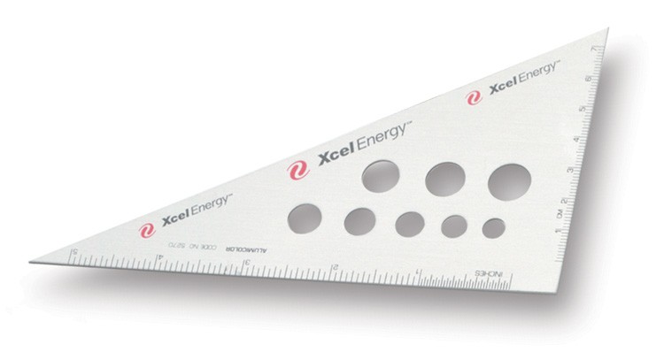 6" 30/60/90 degree Aluminum Triangle 4