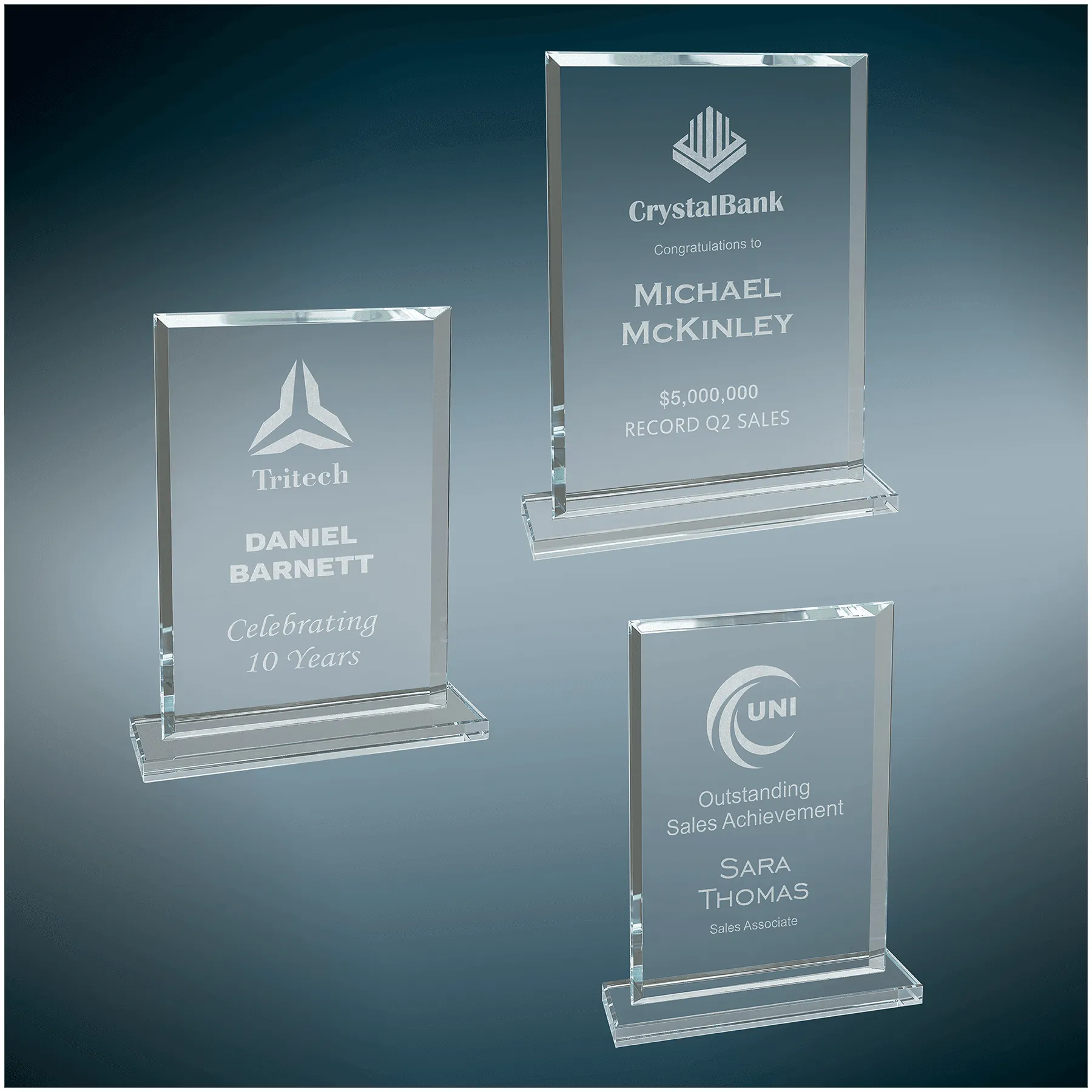 Rectangle Clear Glass Award 4