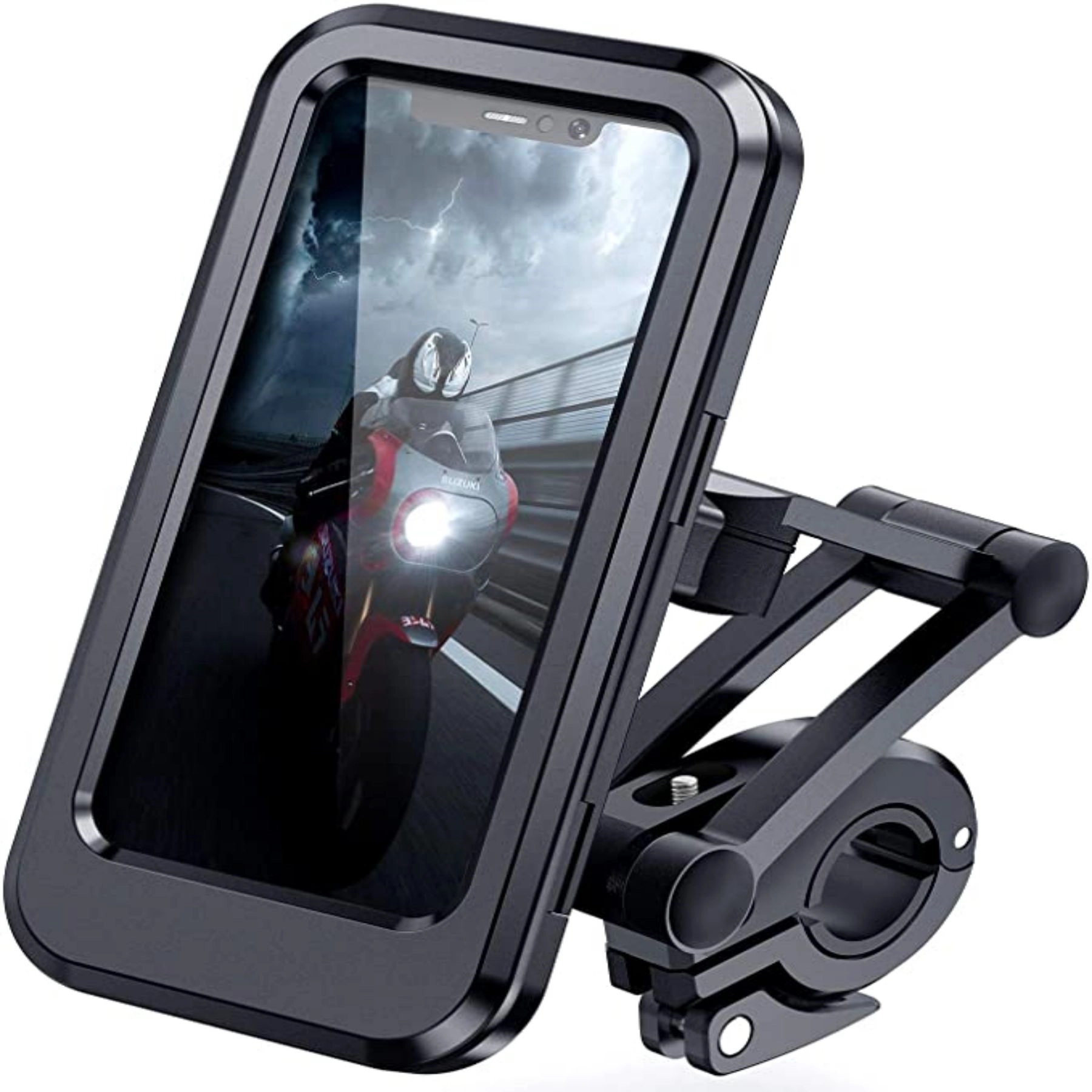 Motorcycle Bike Phone Mount Waterproof Mobile Box Case 5
