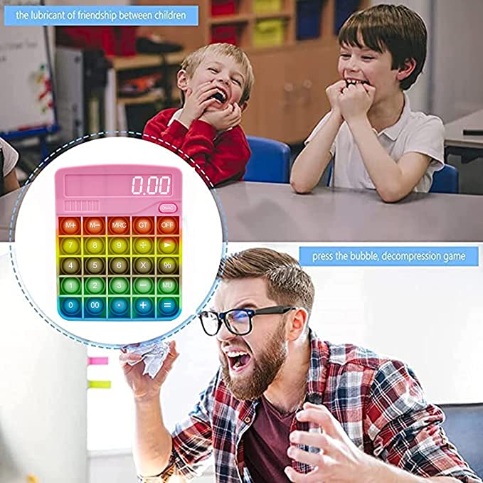 Calculator Push Bubble Popper Fidget Toy 3