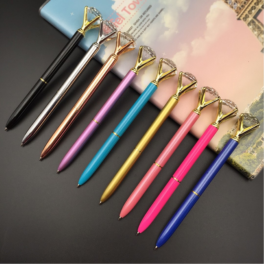 Crystal Metal Ballpoint Pen for School/ Office 8