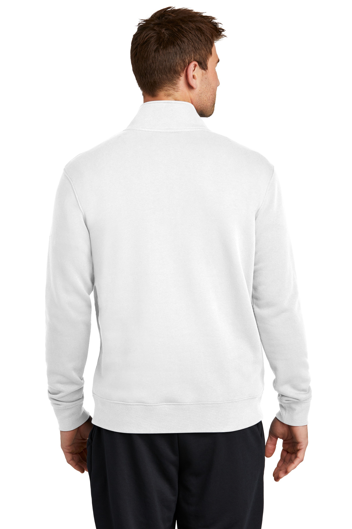 Nike Club Fleece Sleeve Swoosh 1/2-Zip NKDX6718, custom hoodie or sweatshirt with logo imprint 22