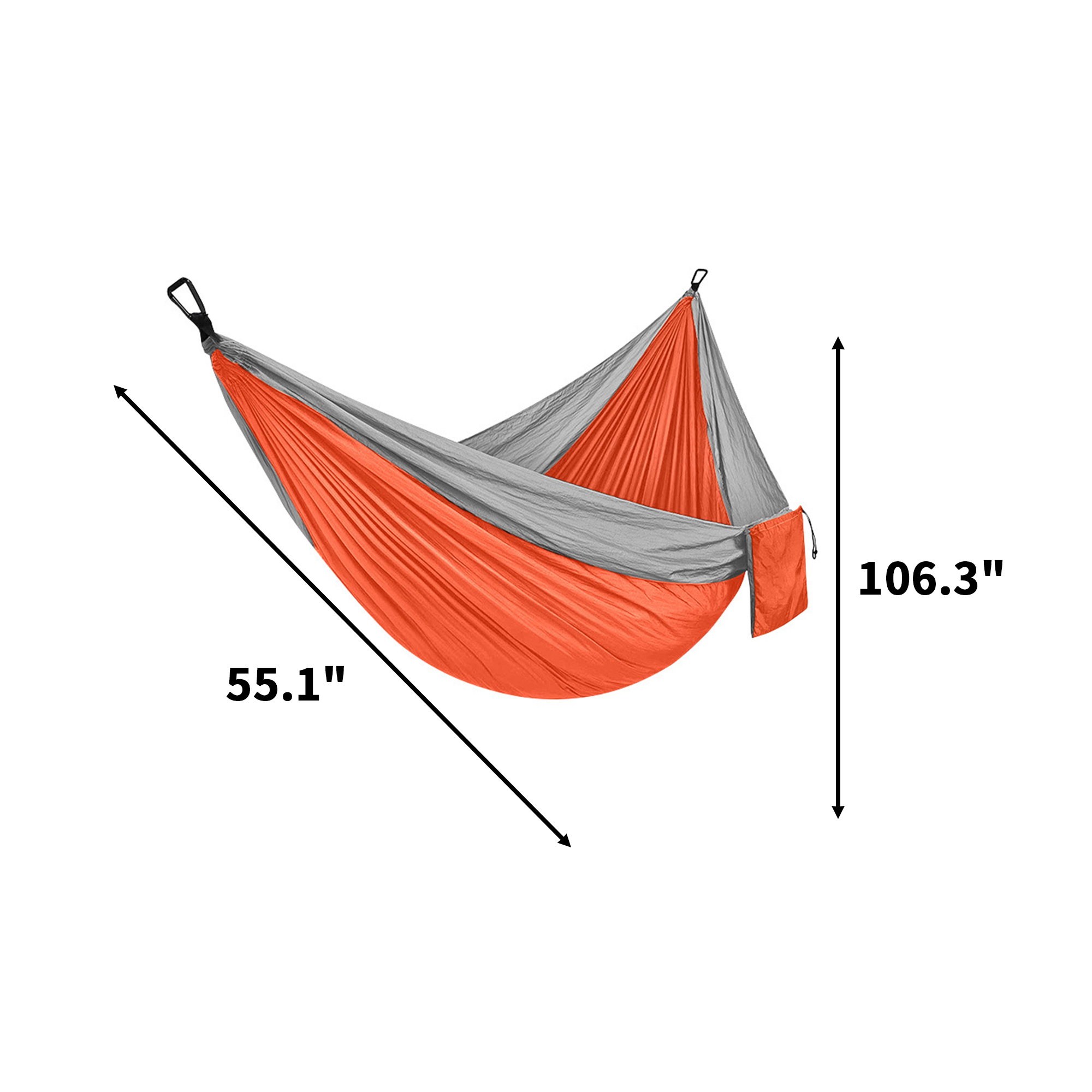 Lightweight Nylon Camping Hammock With Strap Kit 7