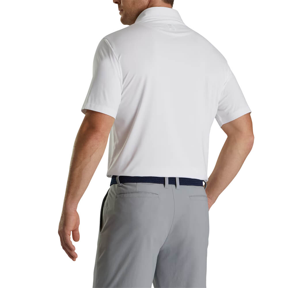 Footjoy Men Solid Lisle Set on Placket 34