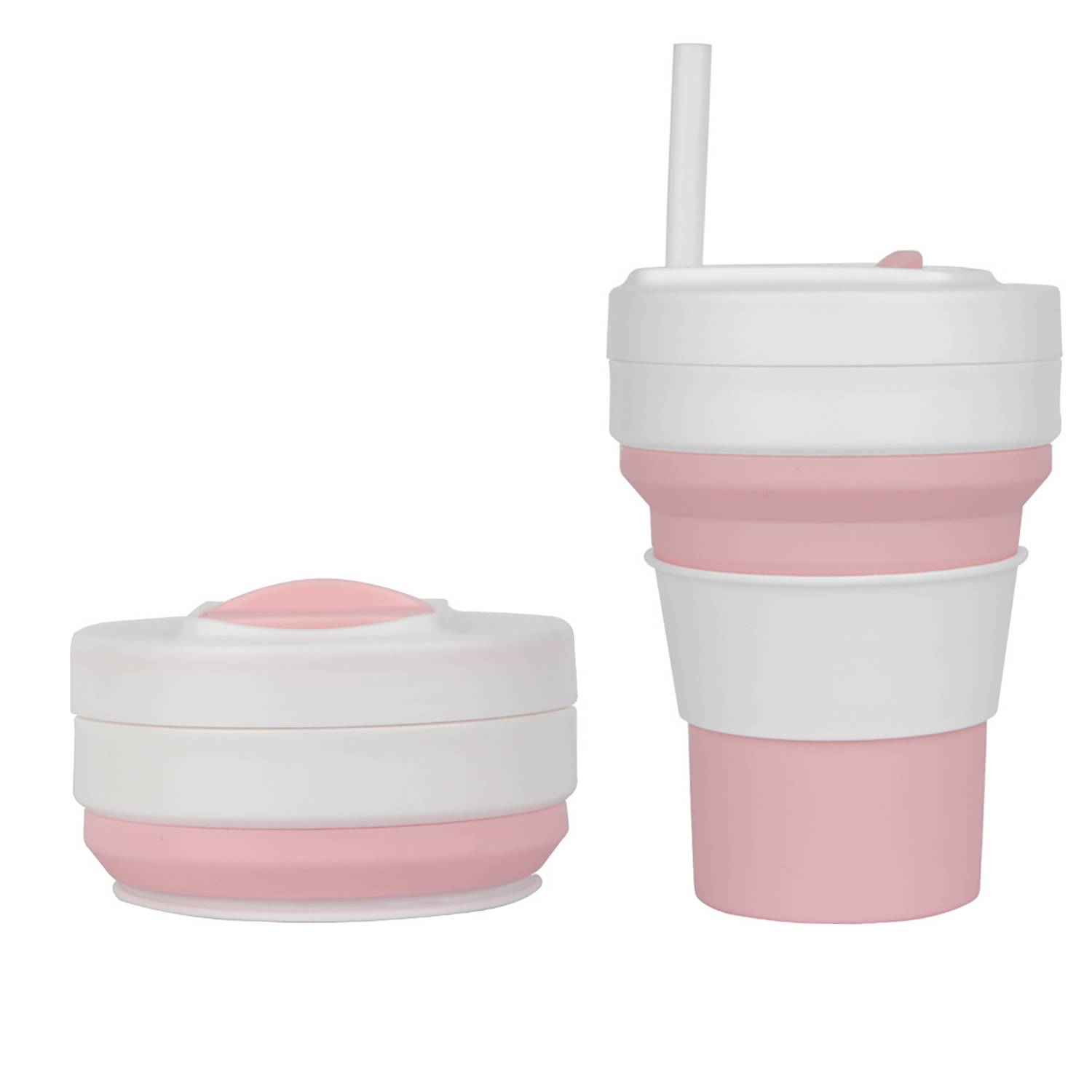 11 Oz Folding Travel Mug W/ Straw 3