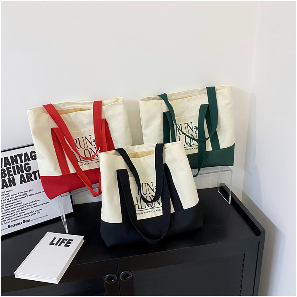 Trimmed canvas tote bag 3