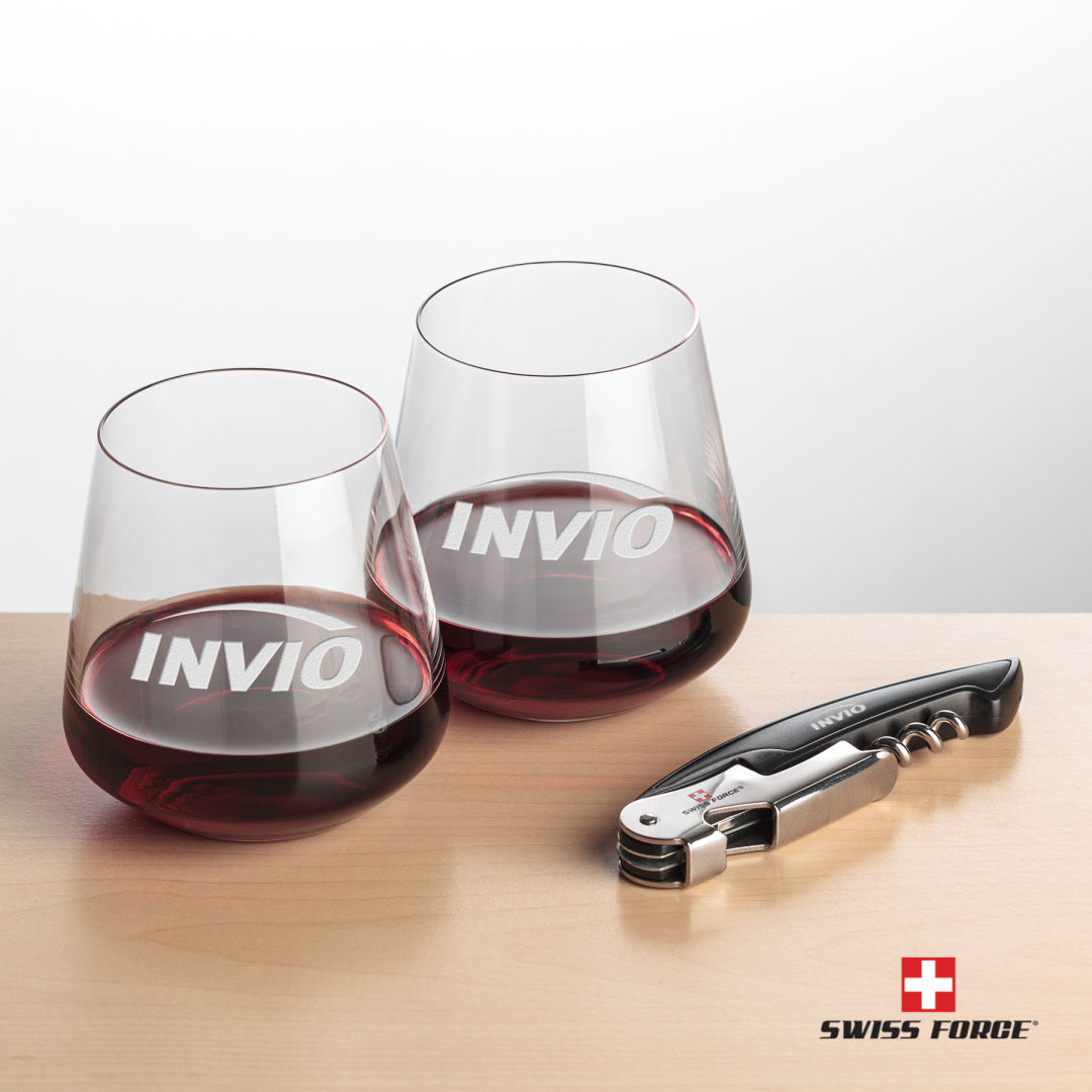 Swiss Force® Opener & Breckland Stemless Wine 14