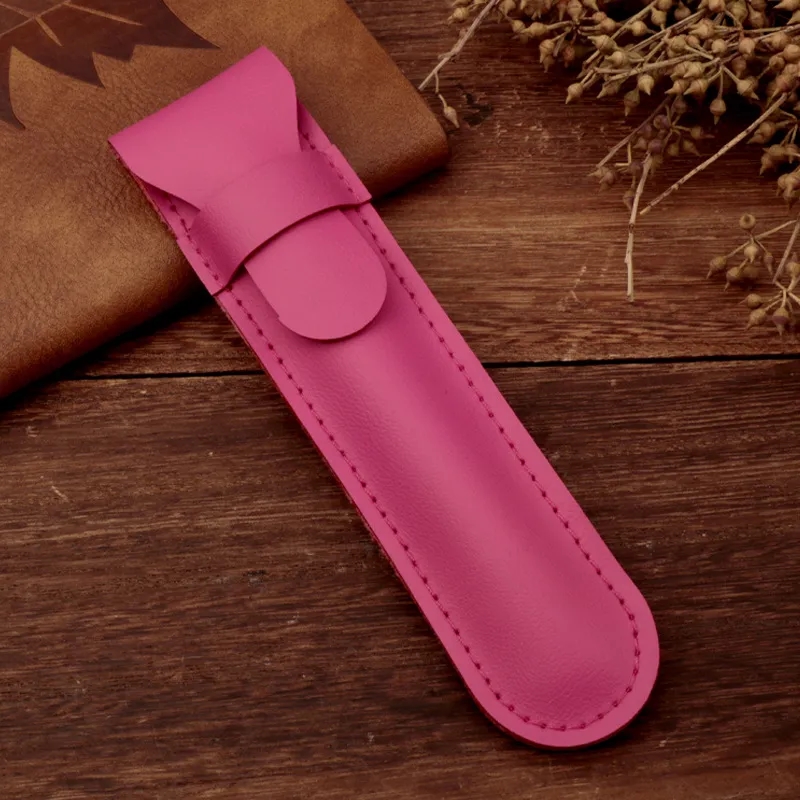 Standalone PU Leather Flip Cover Pen Organizer 5