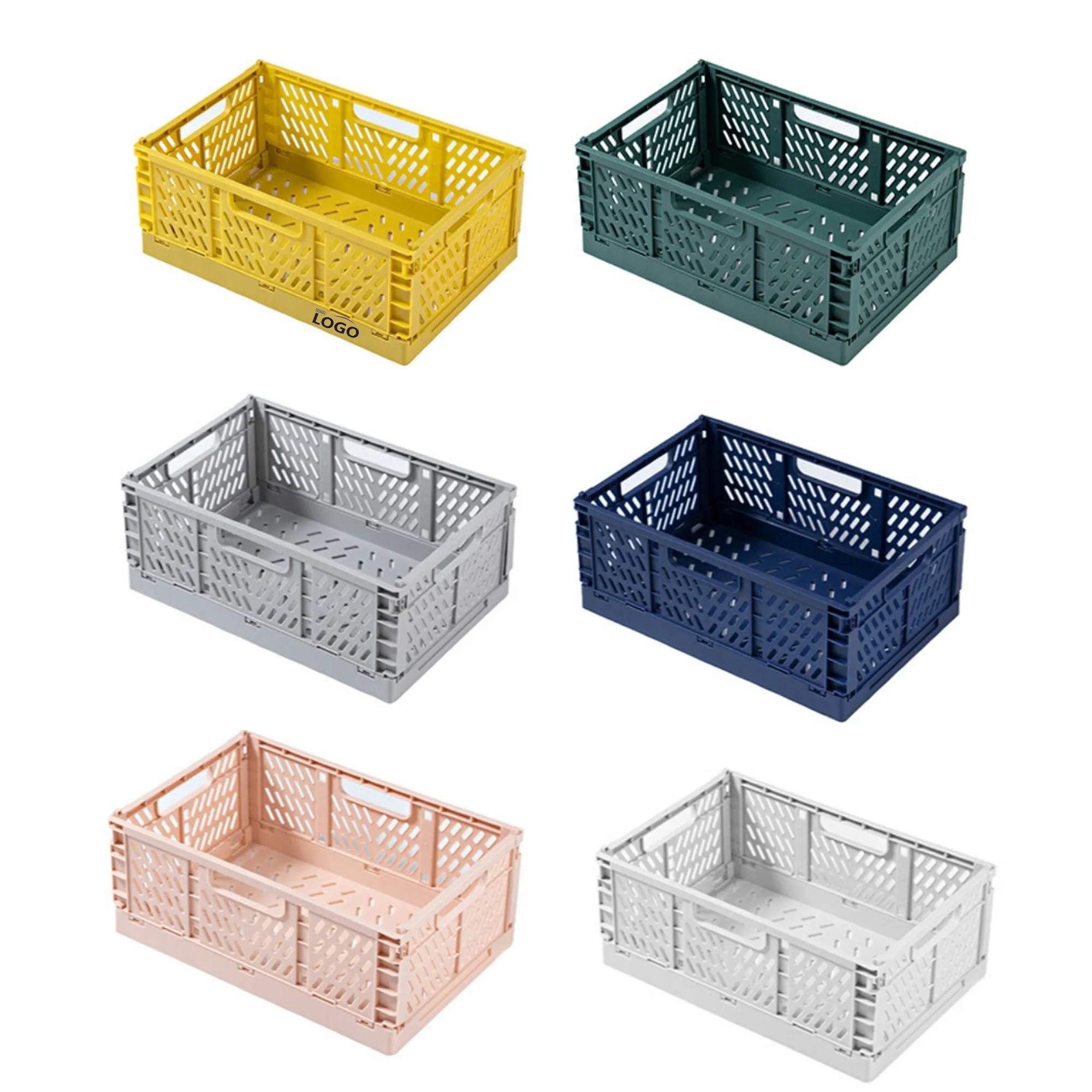 Folding Plastic Storage Basket 2