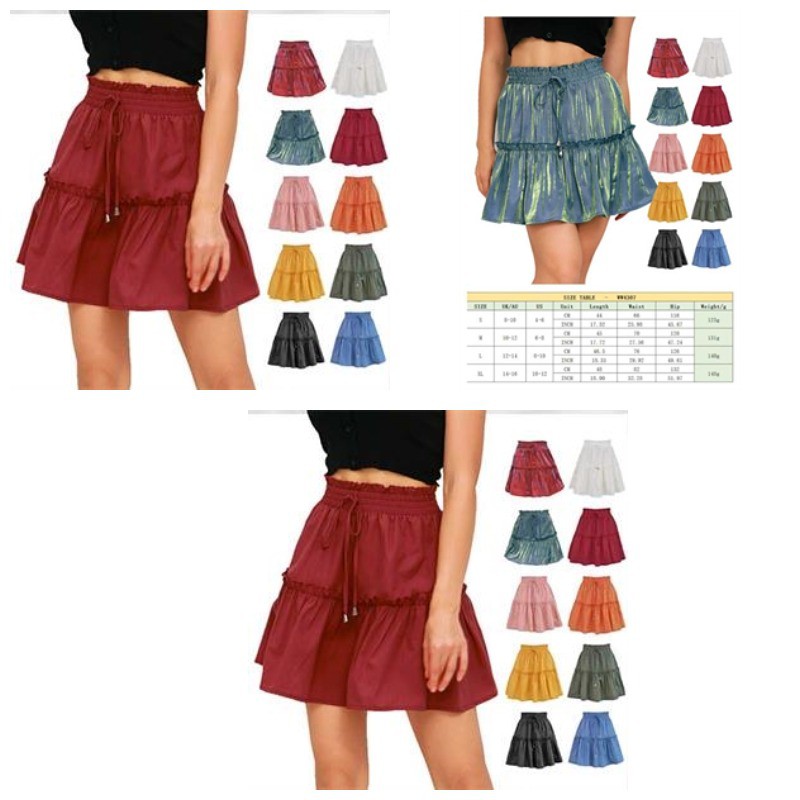 Women's Floral Flared Short Skirt