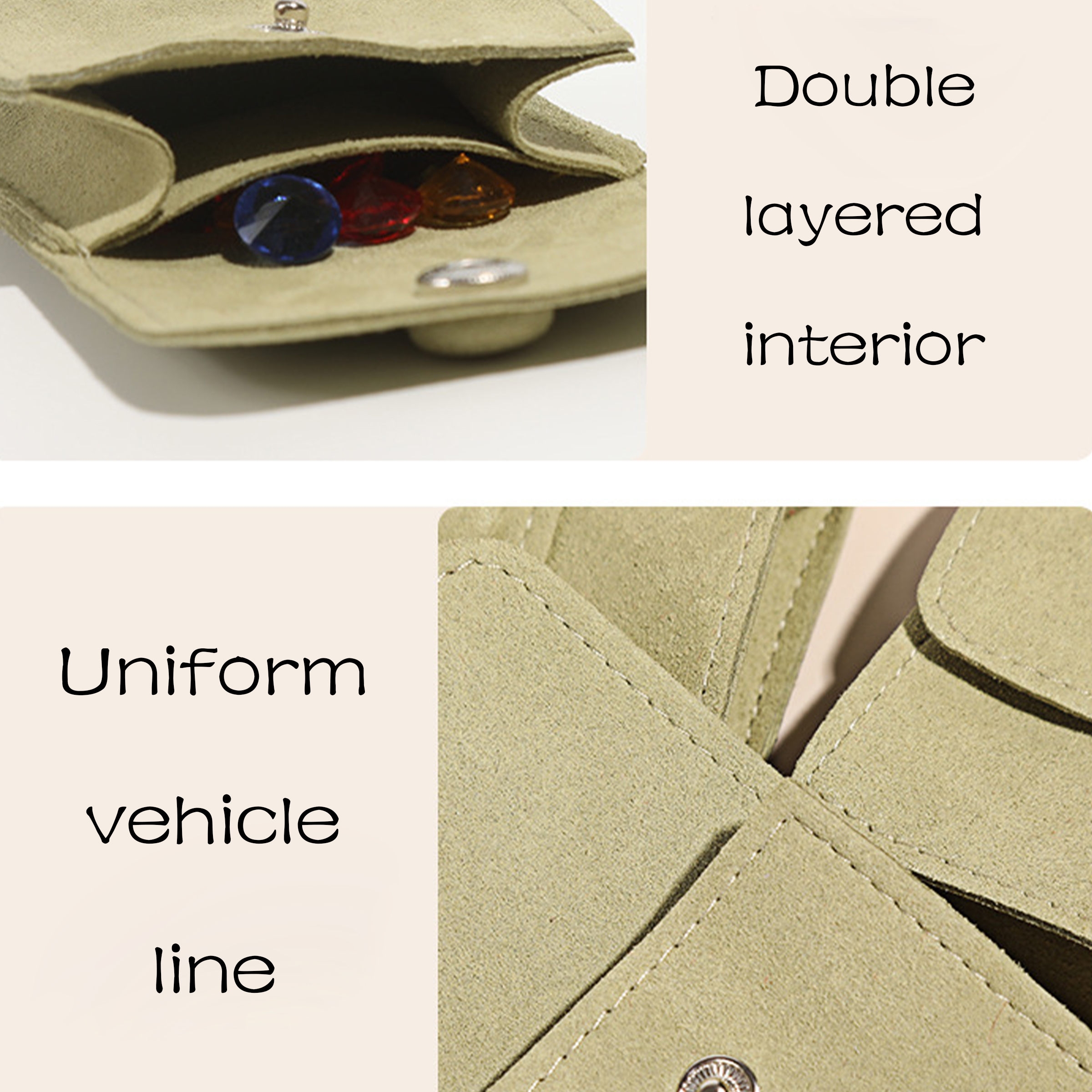 Microfiber Mini Solid Color Jewelry Bag 1