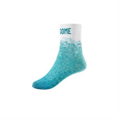 Adult 360 Degree Digital Print Cotton-Blend Quarter Socks 3