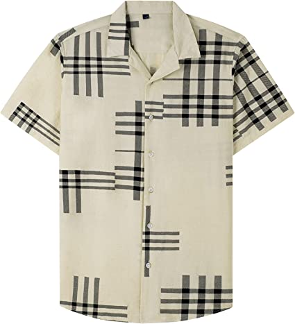 100% Polyester Regular Fit Short Sleeve Casual Hawaiian Shirt for Men 11