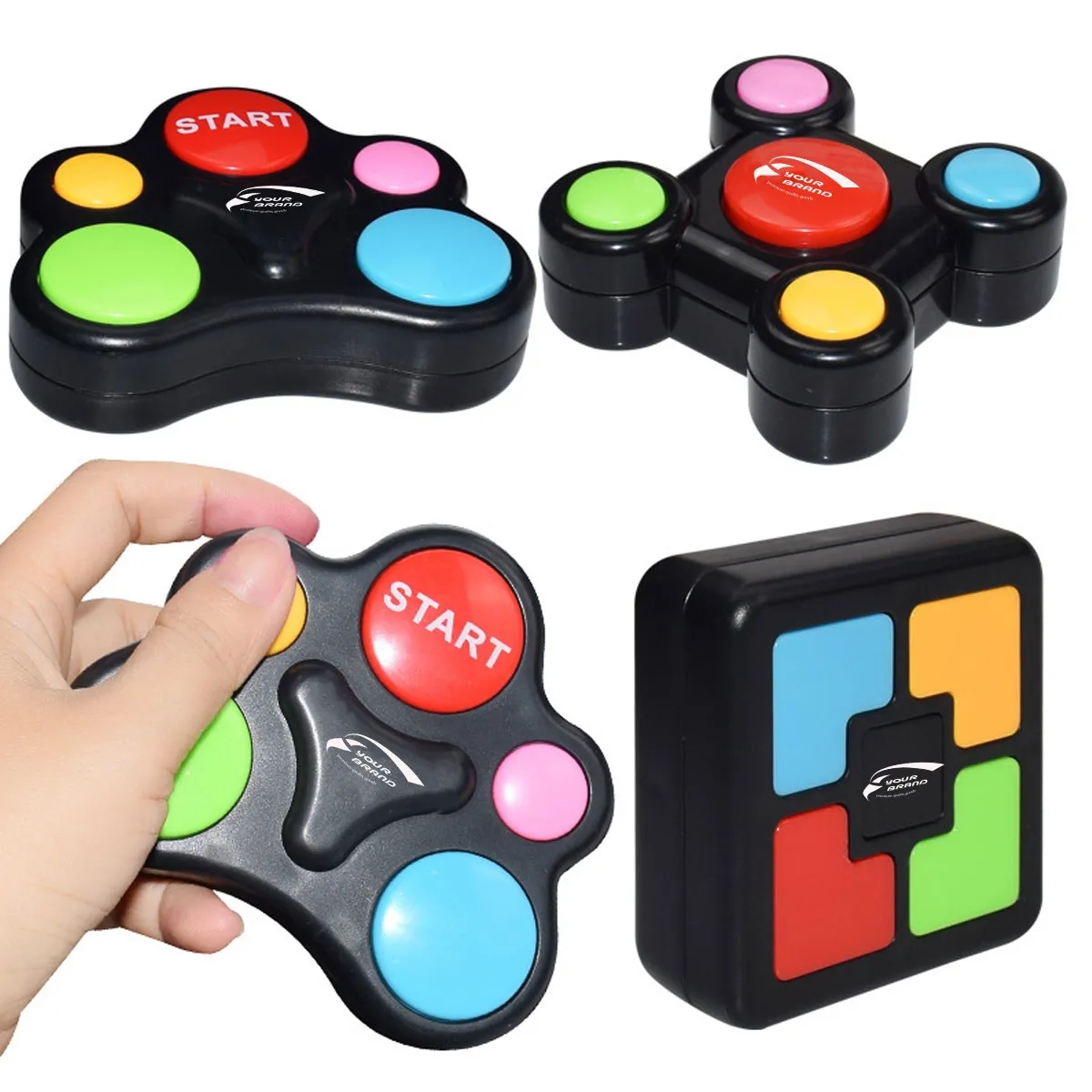 Kids Handheld Light-Up Sound Electric Memory Training Toy 1