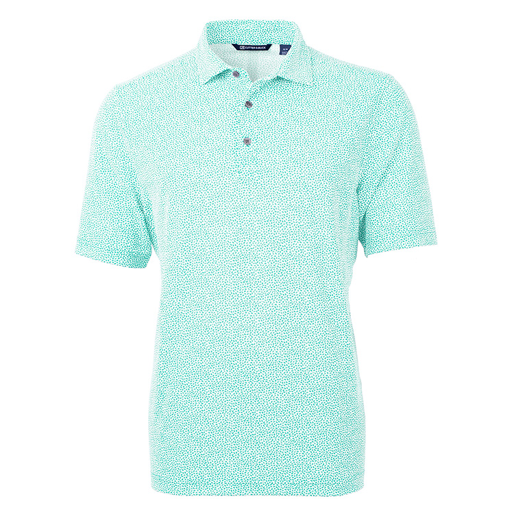 Cutter & Buck Virtue Eco Pique Botanical Print Recycled Men's Polo 8