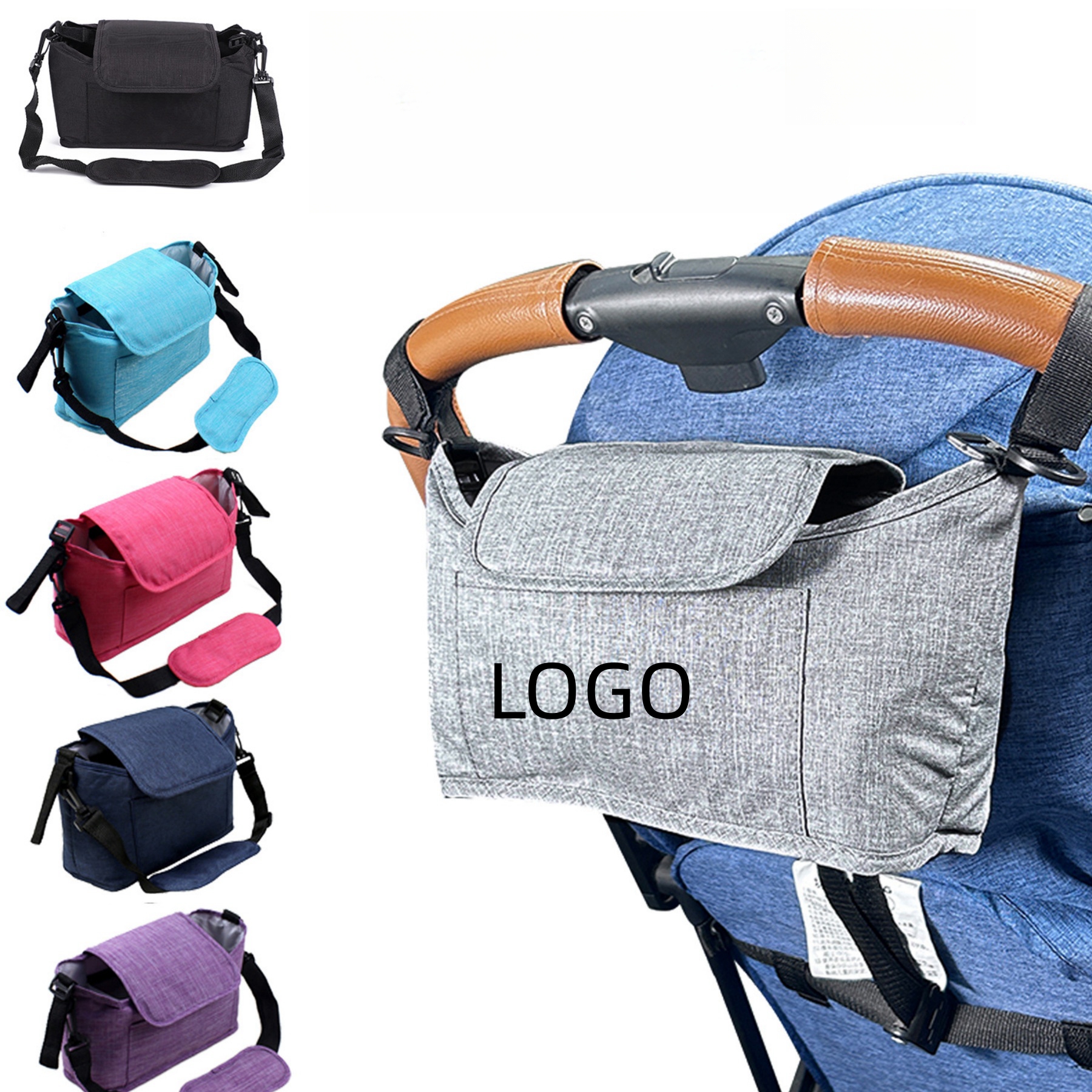 Universal Stroller Organizer with Insulated Cup Holder 2
