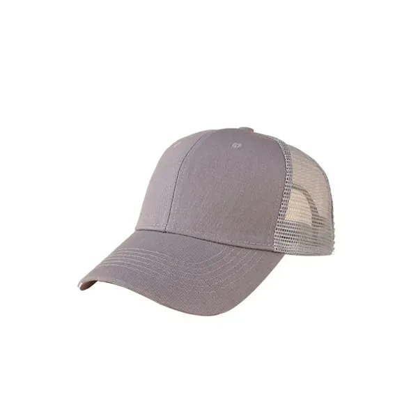 Cotton Semi-Net Truck Cap with 6 Panel Structured 2
