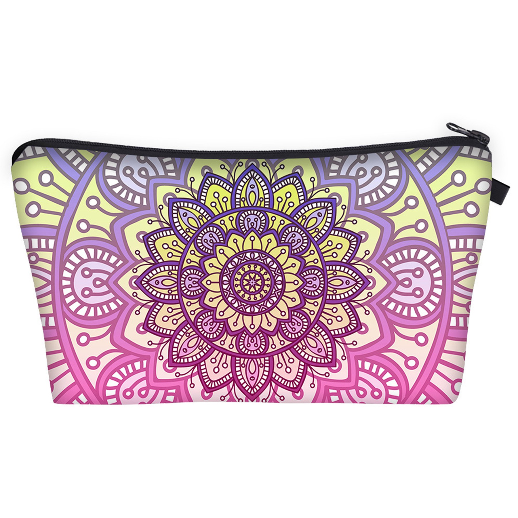 Digital Print Clutch Mandala Makeup Bag 16