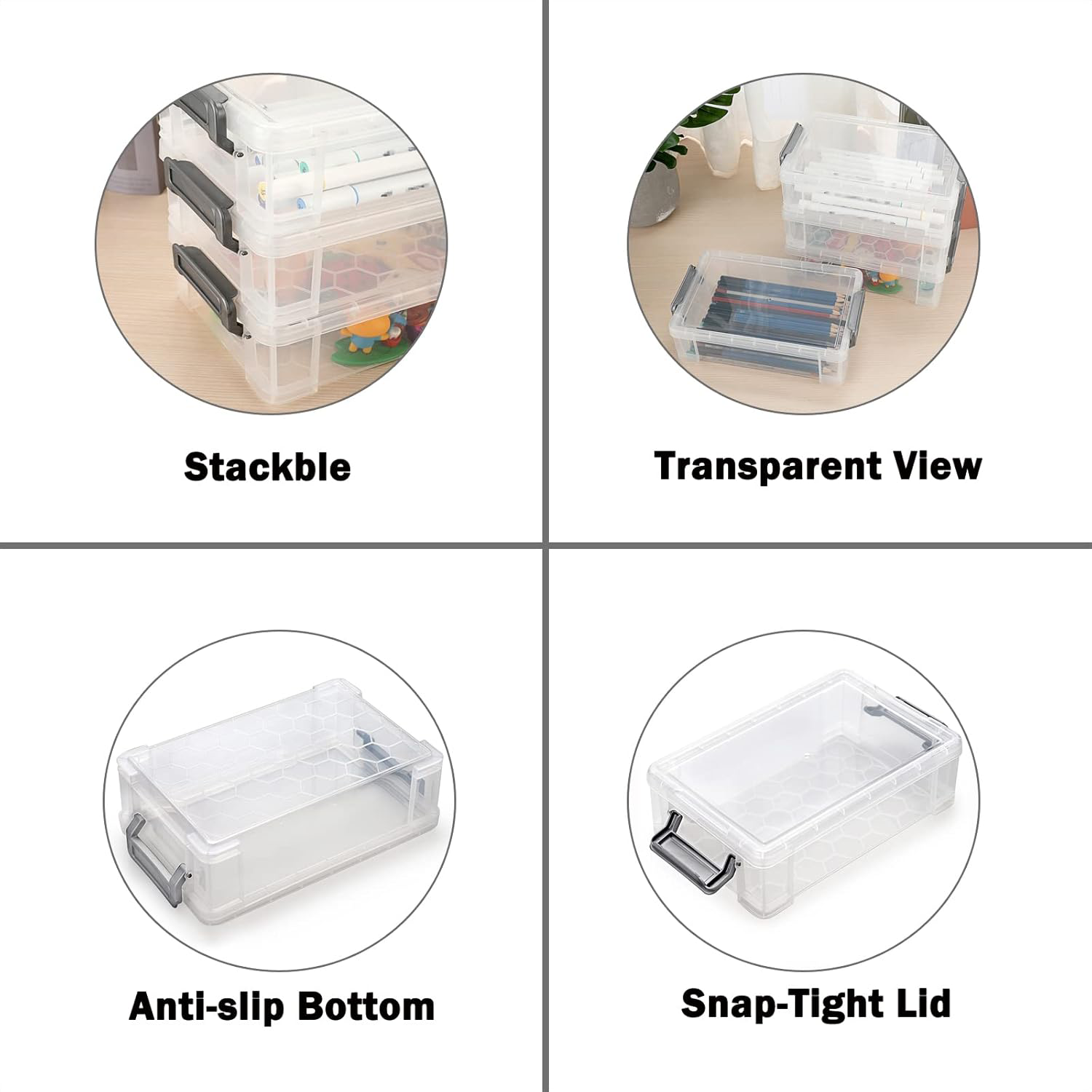 Rectangular Transparent Storage Box 8