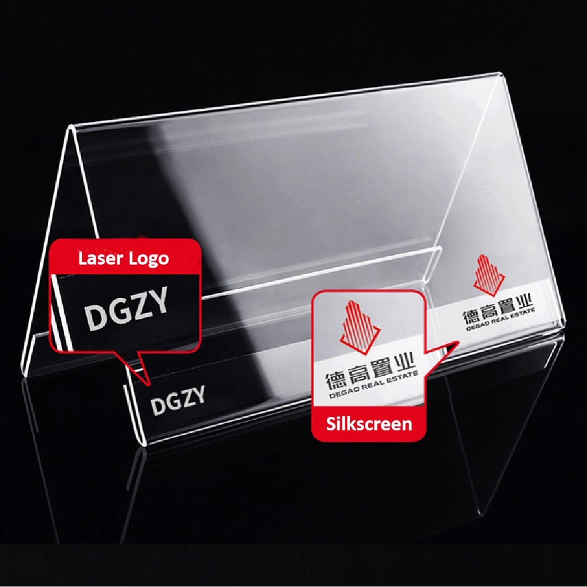 Reusable Acrylic Desk Name Plate 4