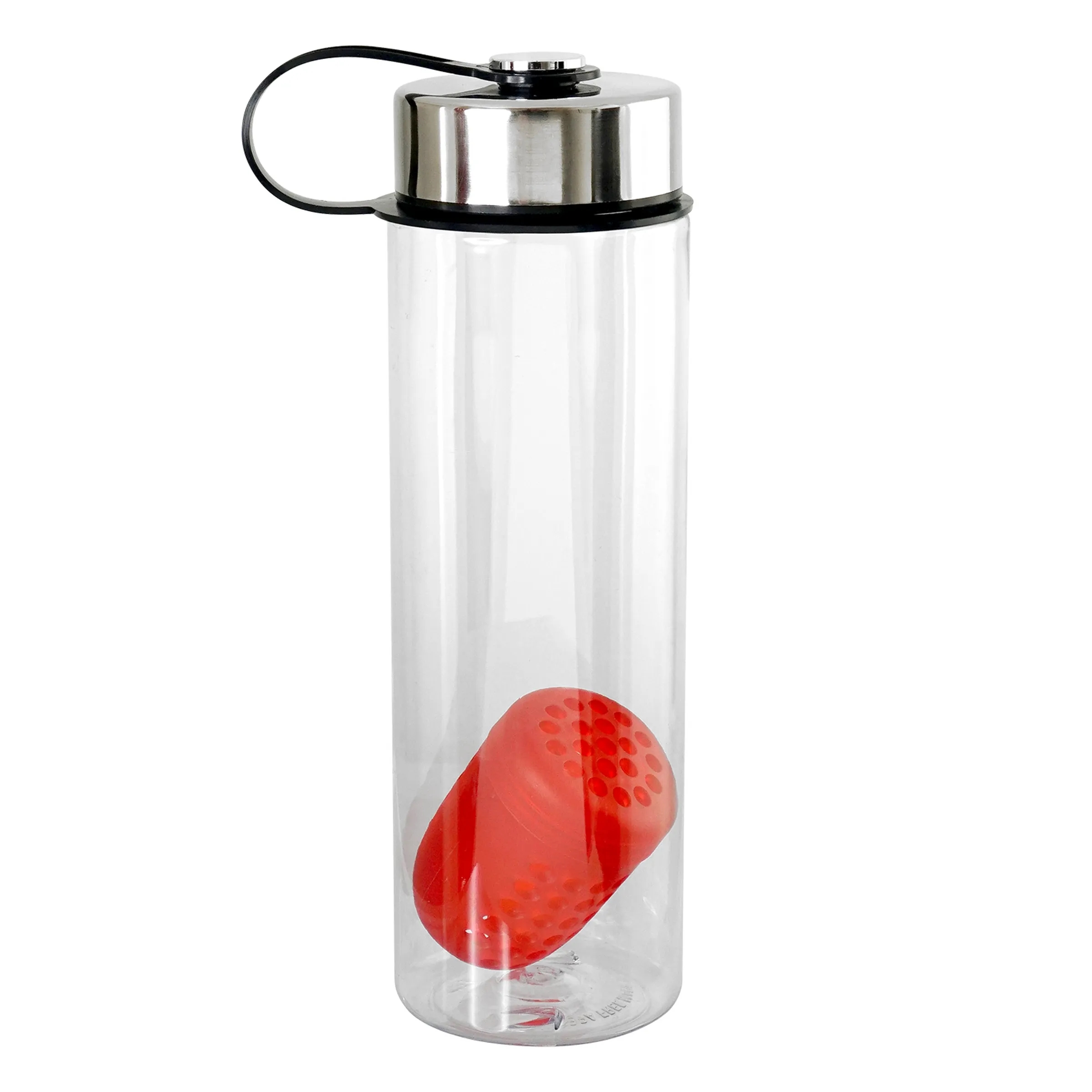 Metal Lanyard Lid 24 oz. Bottle With Floating Infuser, custom water bottle with logo imprint 3