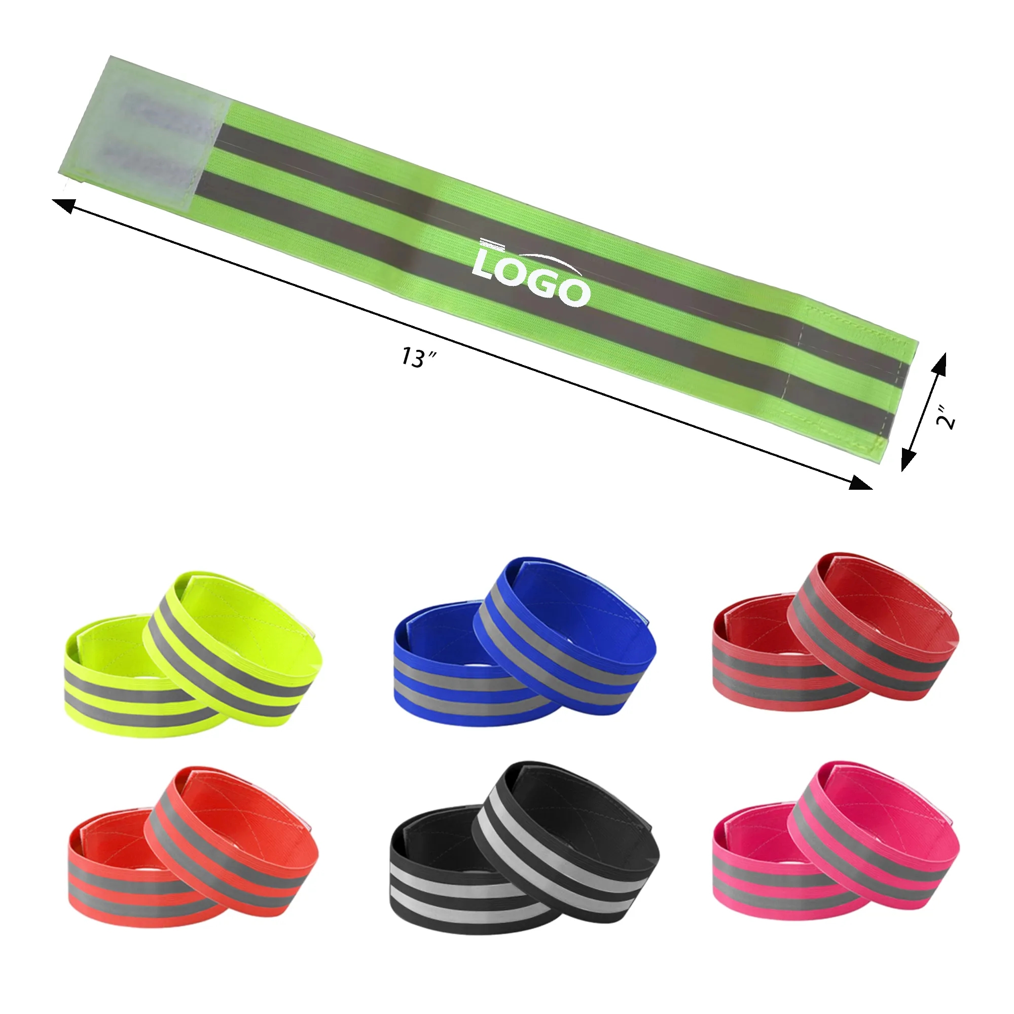 Elastic Wrist Strap Safety Reflective Bracelet MOQ 100PCS 1