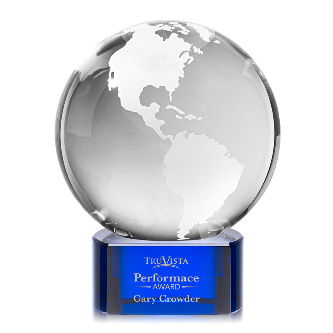 Globe Award on Paragon Base - Blue 21