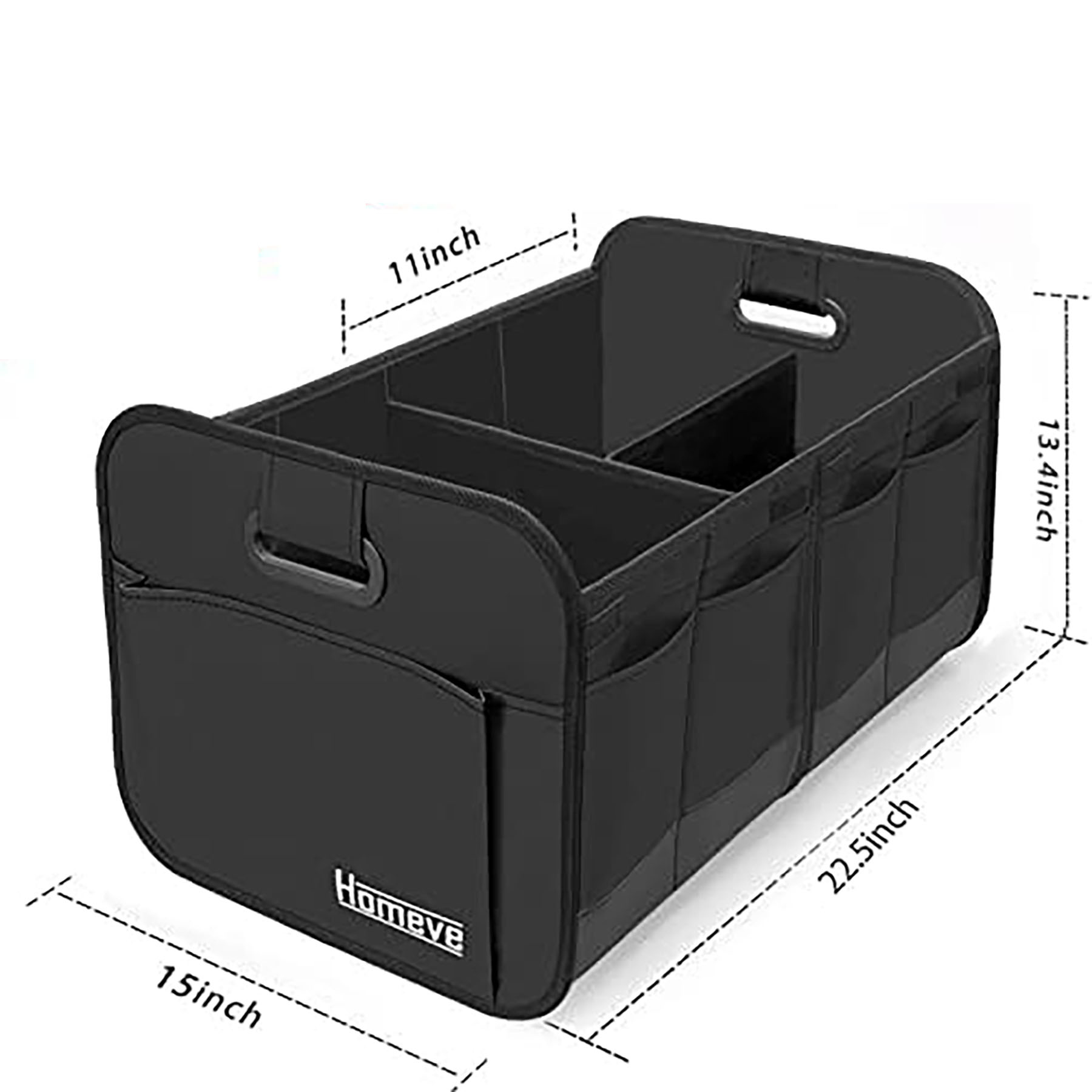 Multi Compartment Car Trunk Organizer 3
