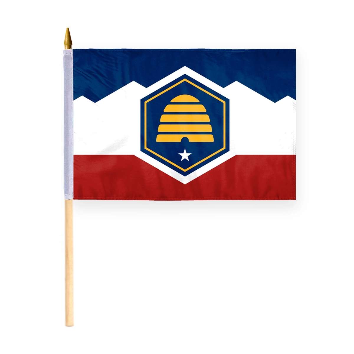 12"X18" ePoly Utah(Design 2023) Stick Flags 1