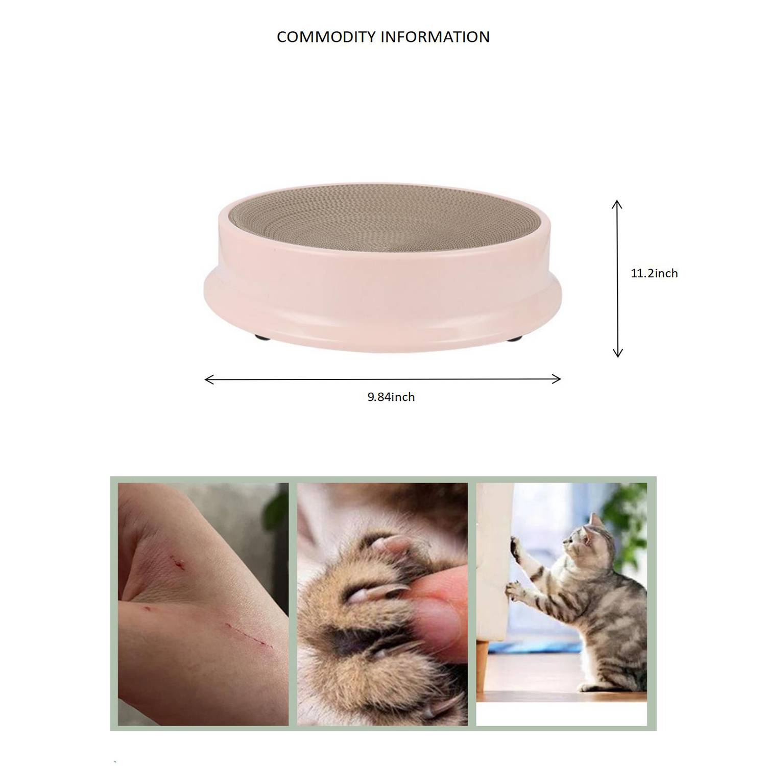 Round Cat Scraper Litter 4