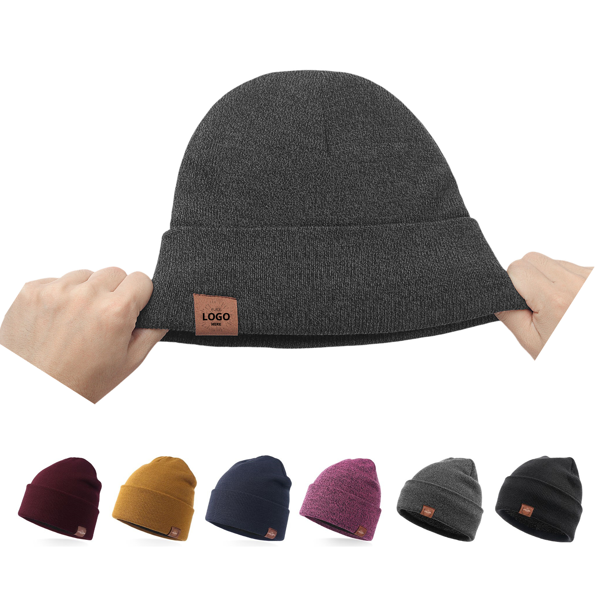 Warm Fleece Winter Beanie Hat 1
