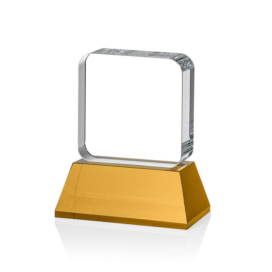 Flamborough VividPrint™ Award on Base - Amber 15