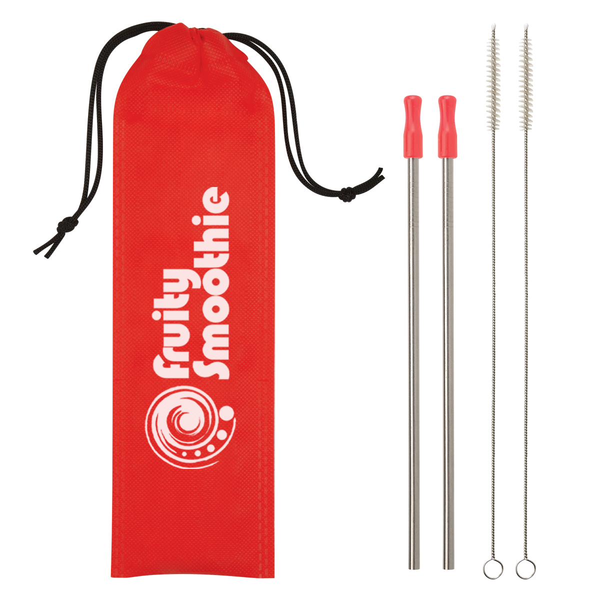 2-Pack Stainless Steel Straw Kit 6