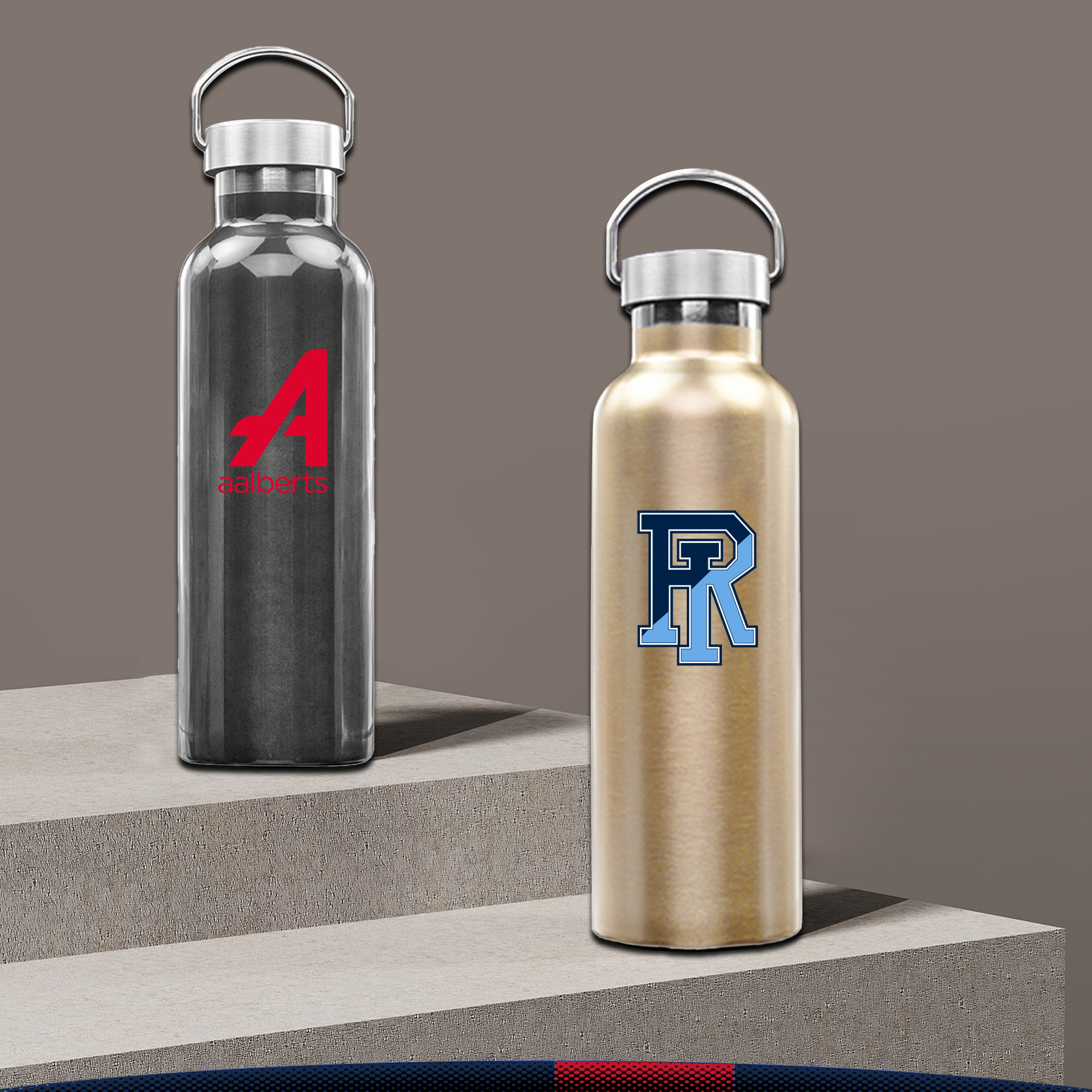 Olese Stainless Steel Water Bottle - 25 OZ., custom water bottle with logo imprint 5