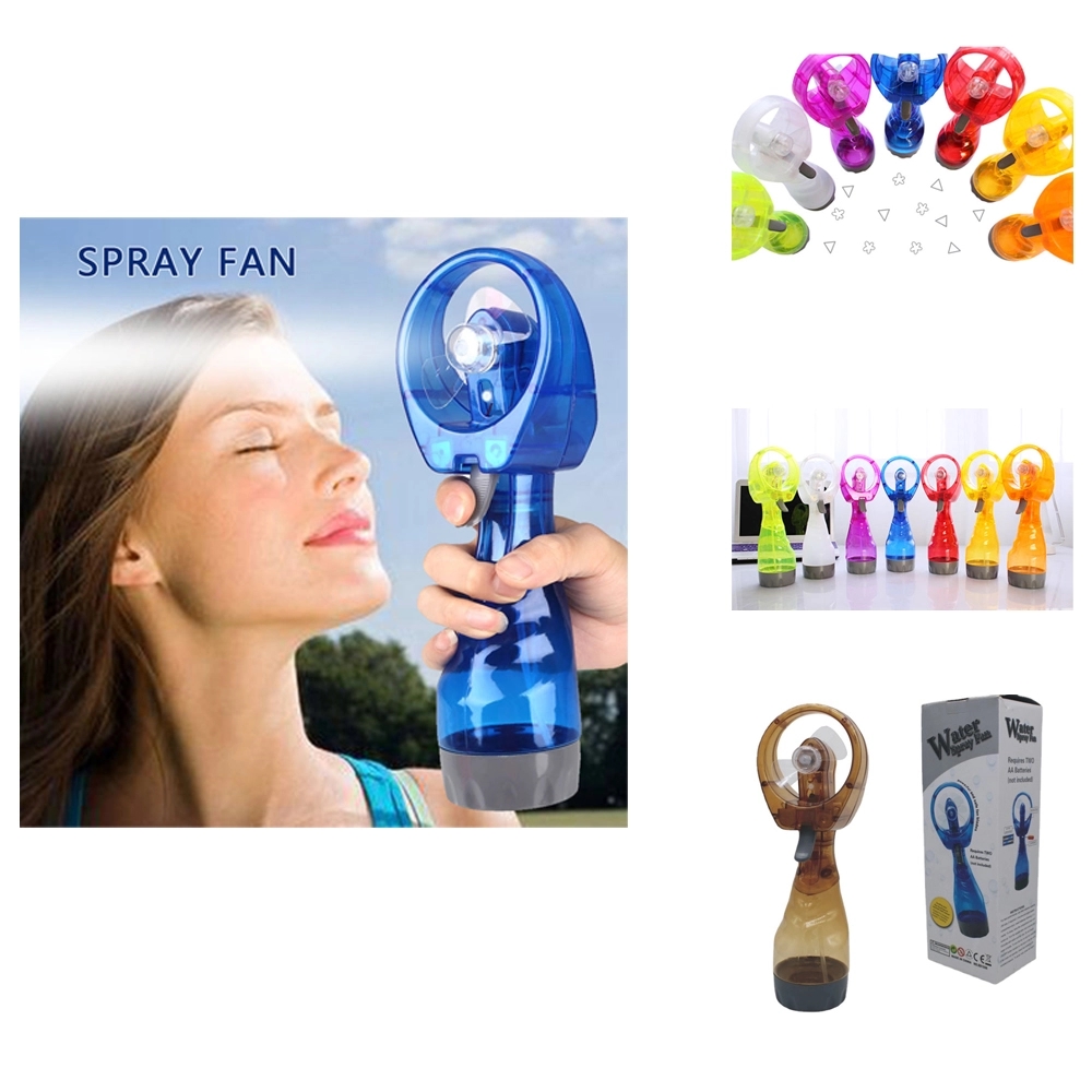 Portable Handheld Humidifier Powered Fans with Mist 2