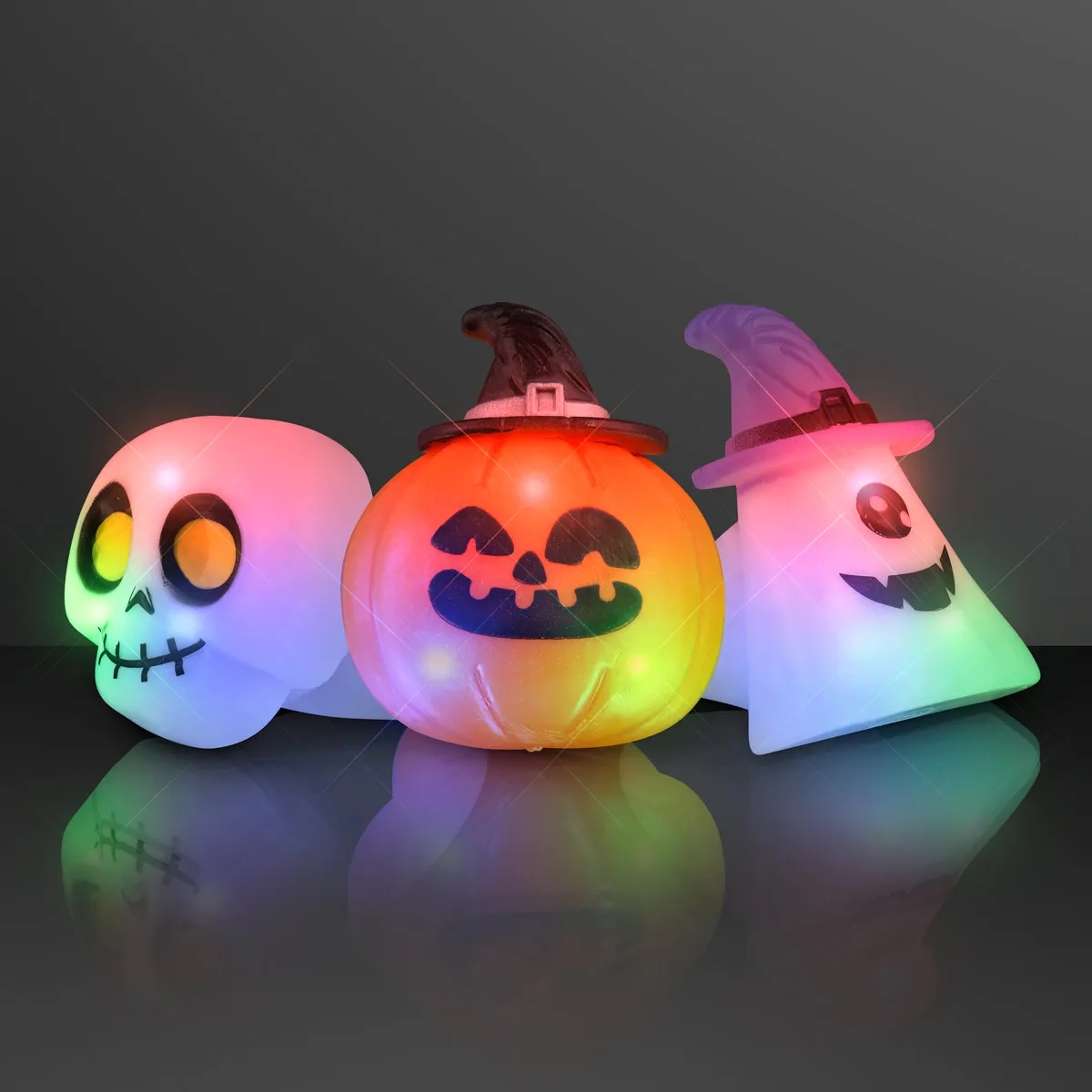 Soft Blinky Halloween Rings, Assorted 2
