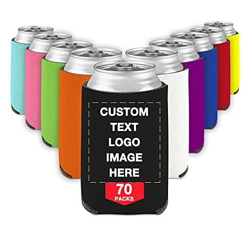 Custom Beer Can Cooler Sleeves Bulk Personalized Insulated Beverage Bottle Holder/ Custom Logo 12 oz, custom koozie with logo imprint 3
