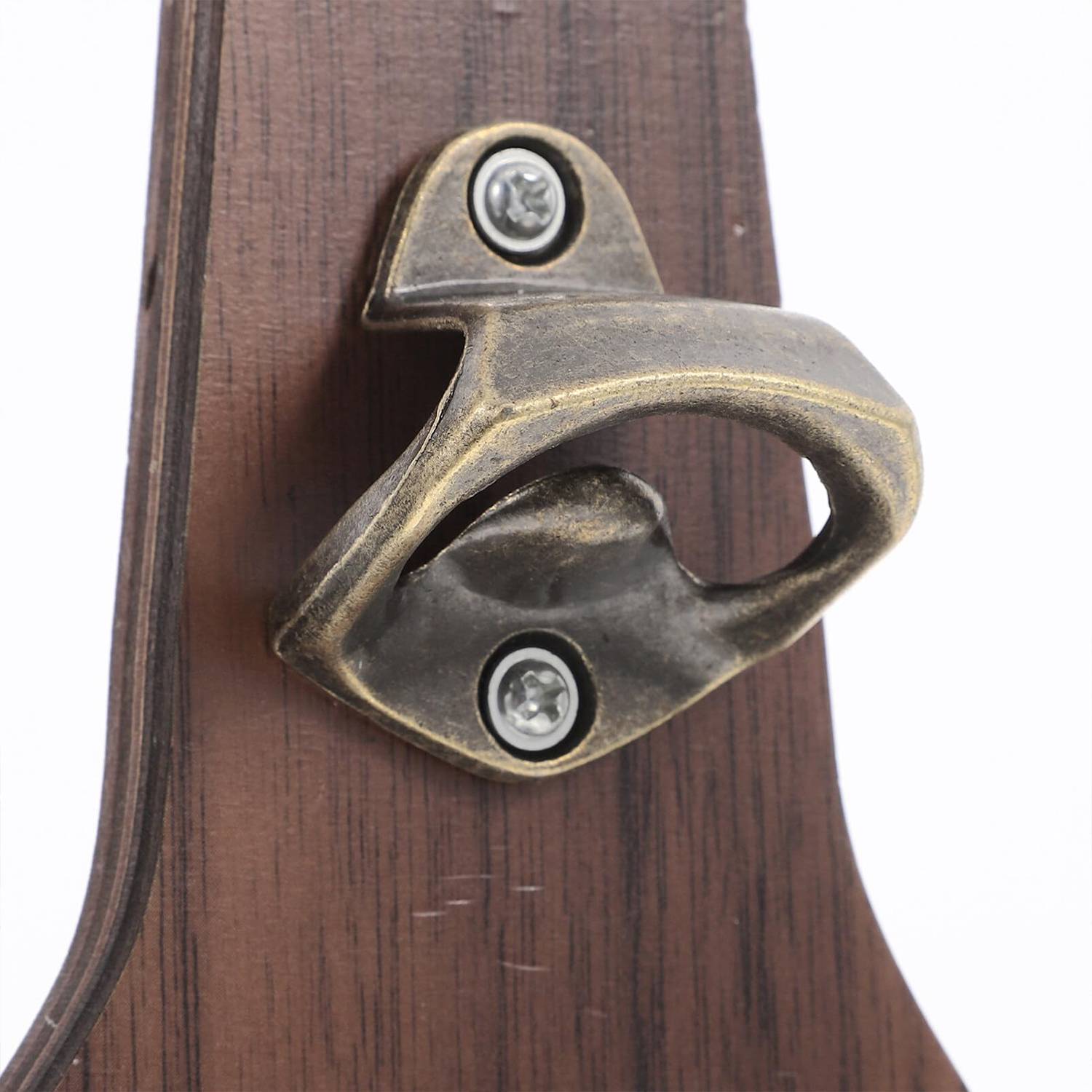 Wooden Bottle Opener Wall Mounted W/ Cap Catcher 5