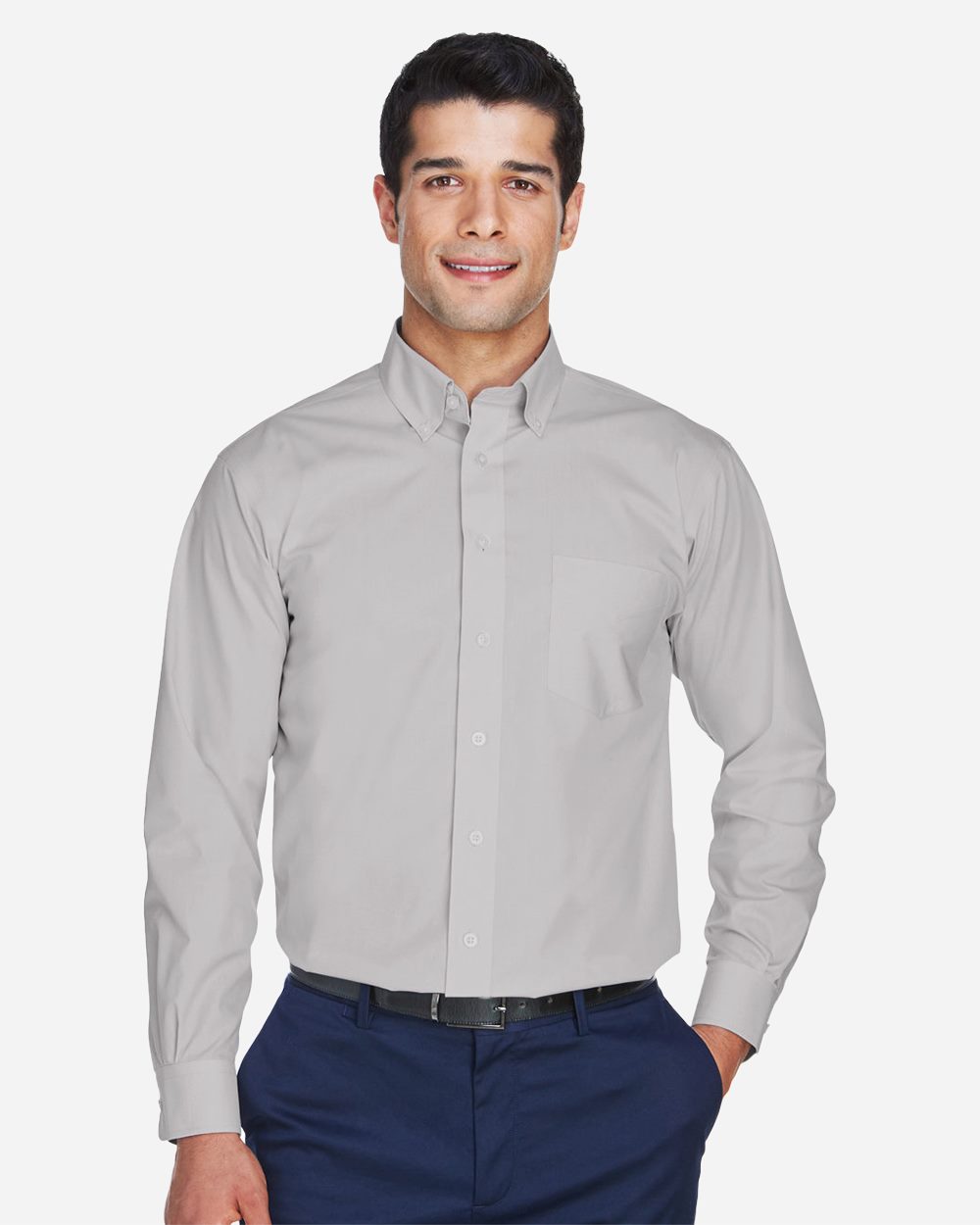 Men's Crown Collection® Broadcloth Woven Dress Shirt - D620 53
