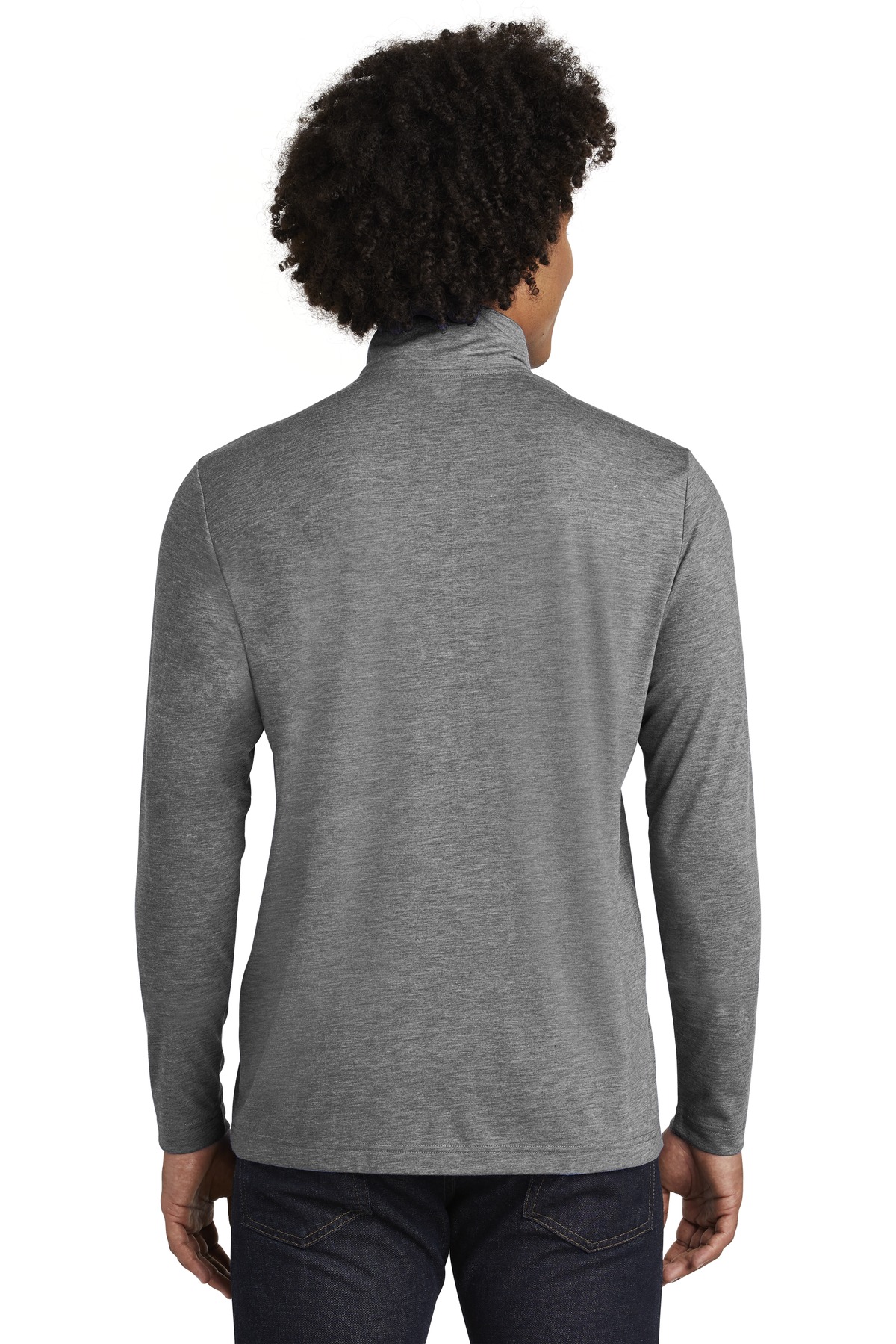 Sport-Tek PosiCharge Tri-Blend Wicking 1/4-Zip Pullover. ST407, custom hoodie or sweatshirt with logo imprint 21