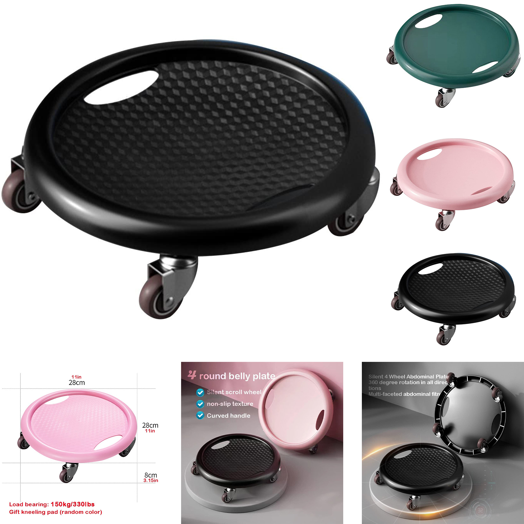 Ab Roller Sliding Disc Fitness Equipment 2