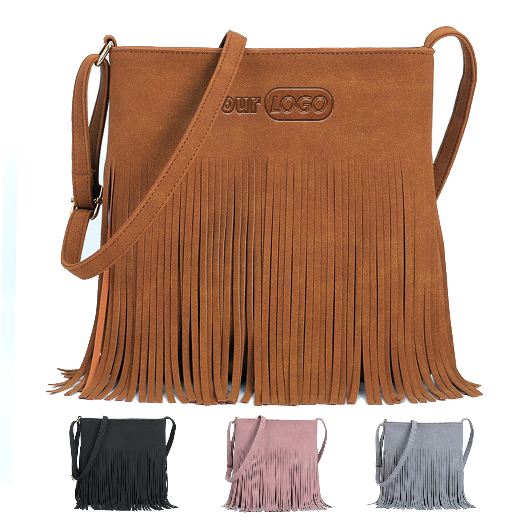 PU leather Fringe Hobo crossbody bag for Women 9