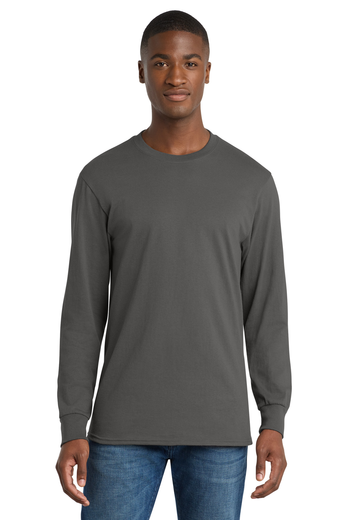 Port & Co Long Sleeve Core Cotton Tee. PC54LS 222