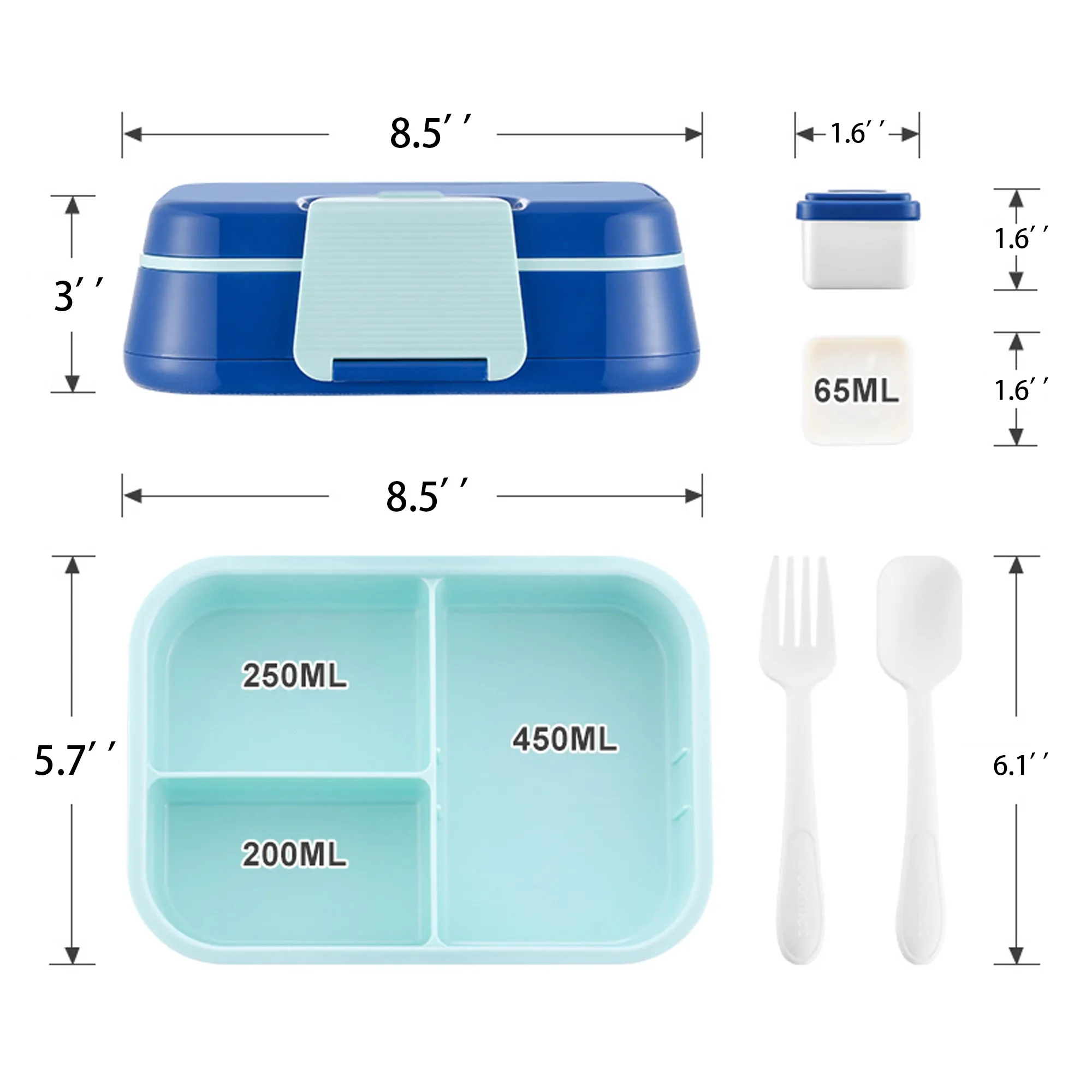Lunch Box With Tableware 6