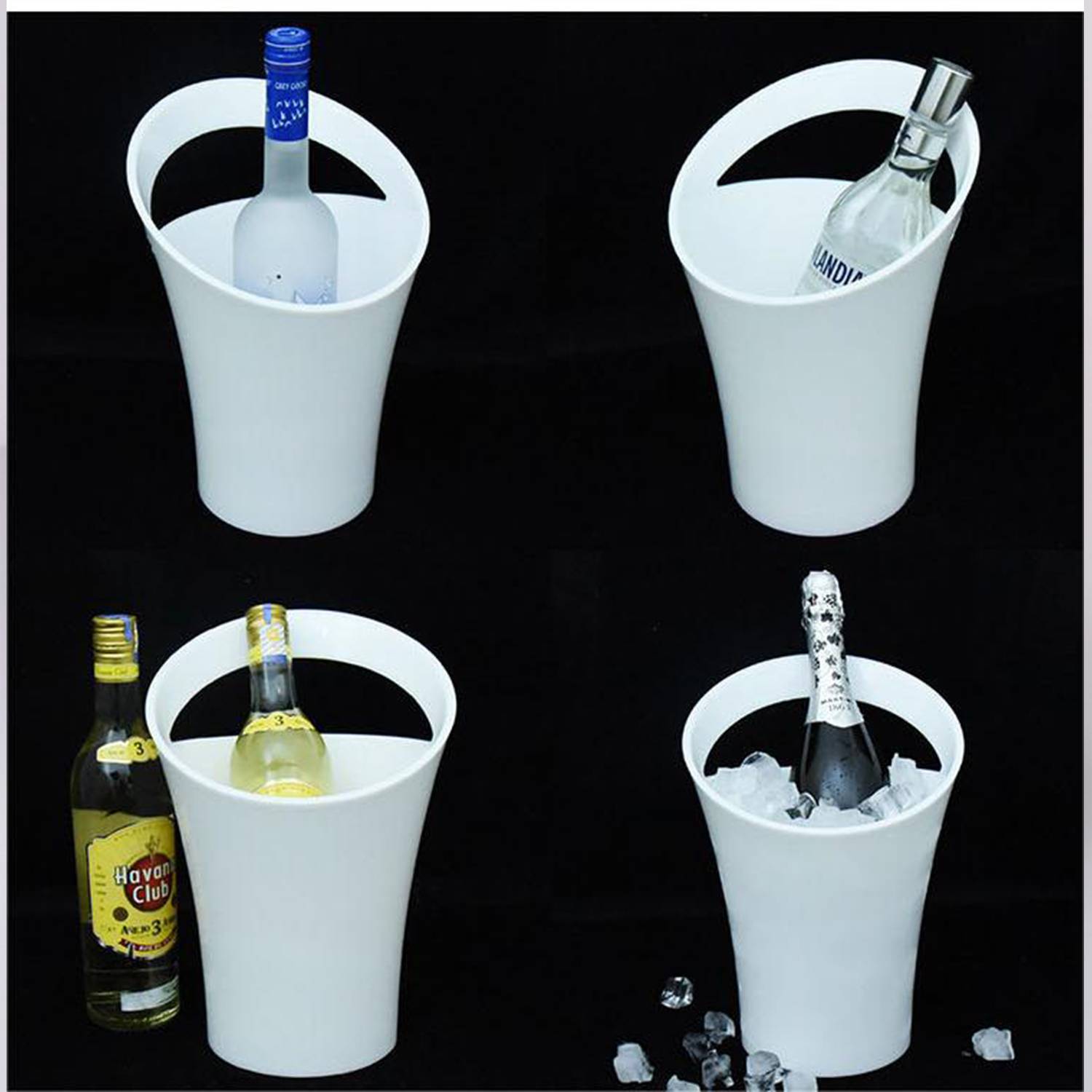 Plastic Ice Bucket for Cocktail Bar 4